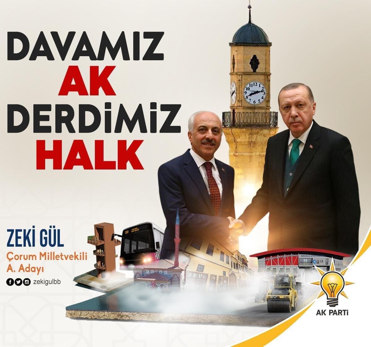 “Davamız AK, derdimiz halk”