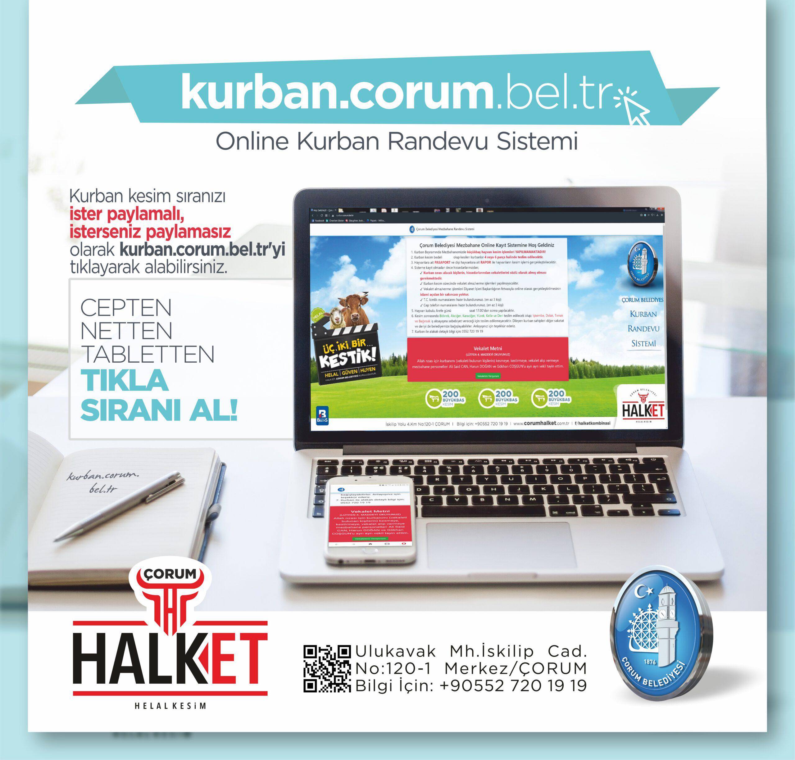 Halk Et’te kurban kesim randevusu başladı