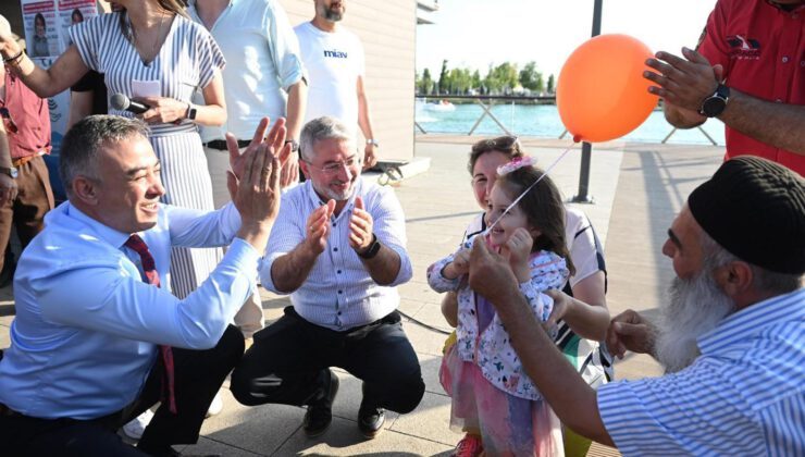 Balonlar Gökçe Vera için uçtu