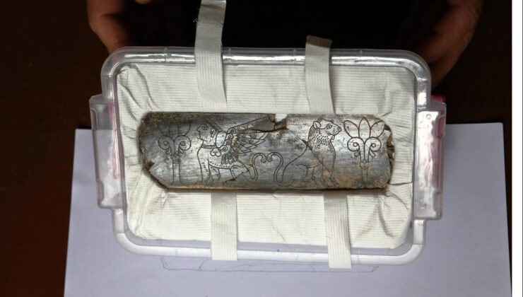 Hattuşa’da fil dişinden yapılmış 2.800 yıllık süsleme parçası bulundu