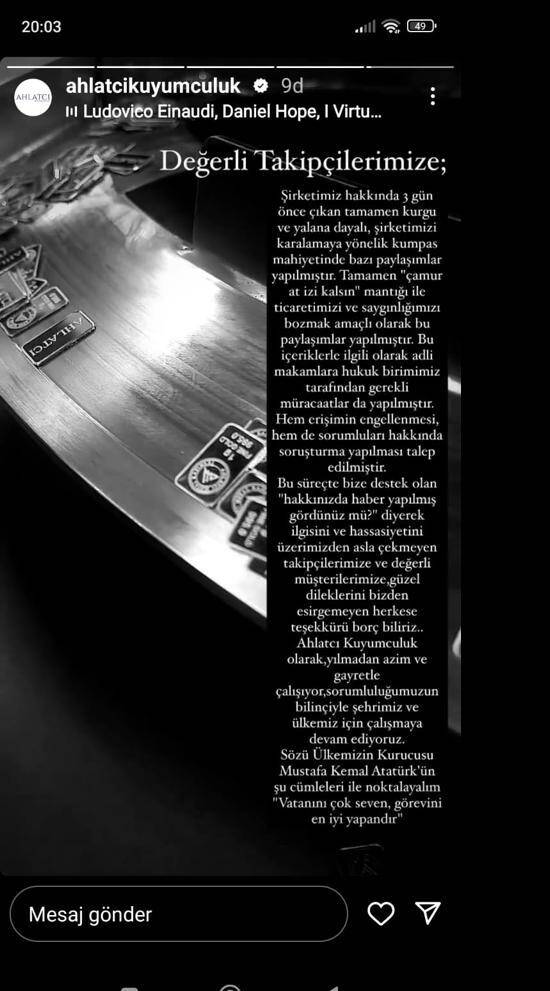 AHLATCI KUYUMCULUKTAN AÇIKLAMA