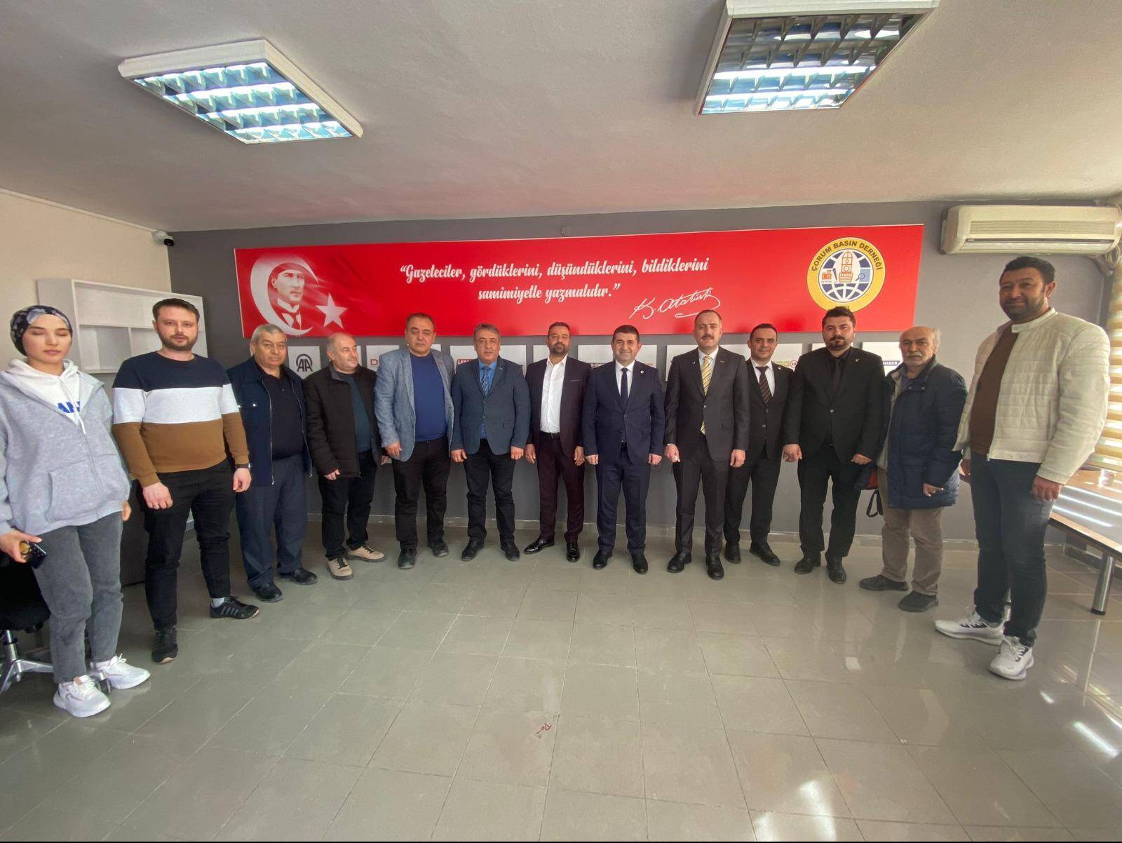 YAŞAR ANAÇ, ÇORUM BASIN DERNEĞİ’NİN KONUĞU OLDU