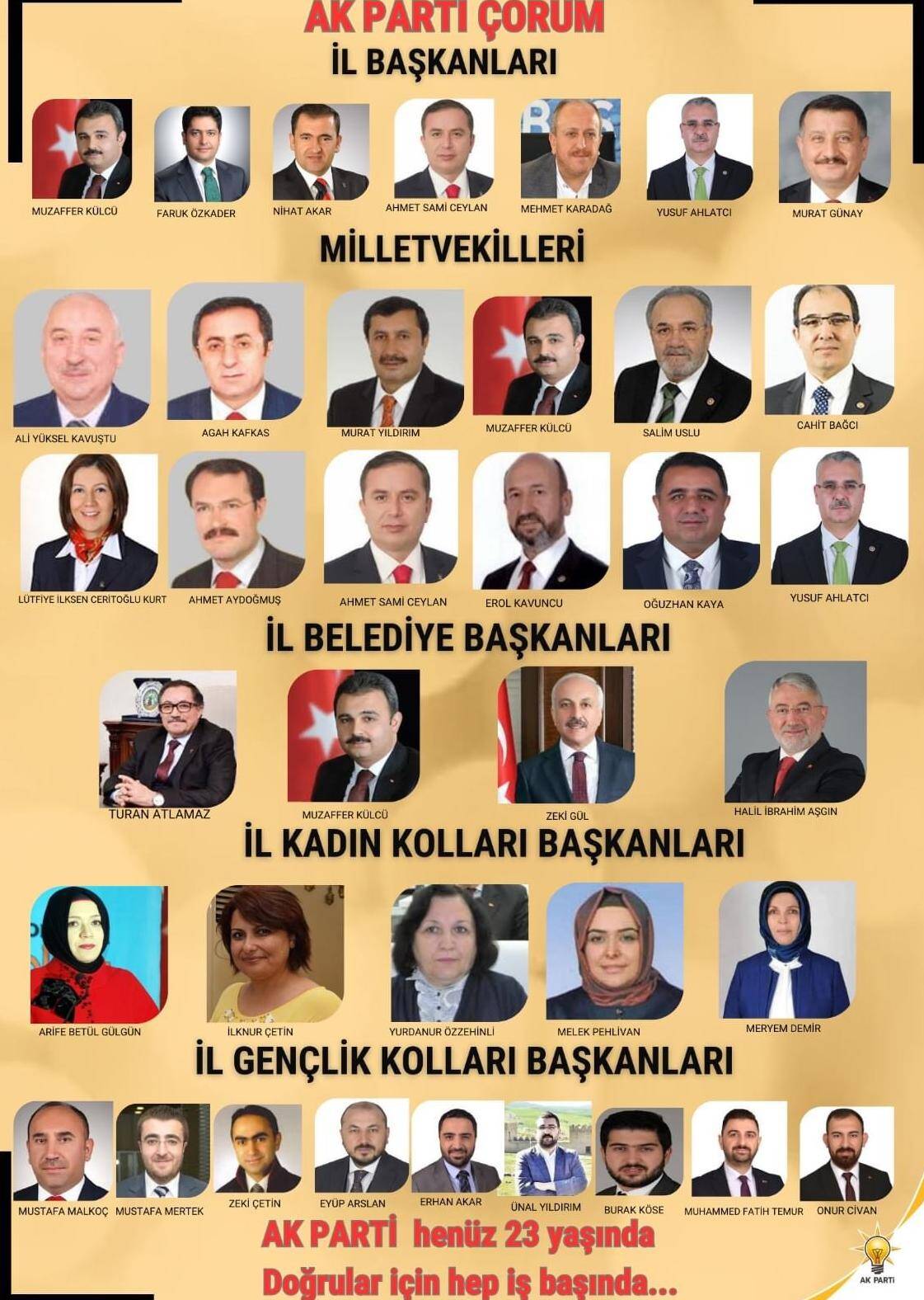 AKP ÇORUM ÖRGÜTÜ RUMİ BEKİROĞLU’NU YOK SAYDI