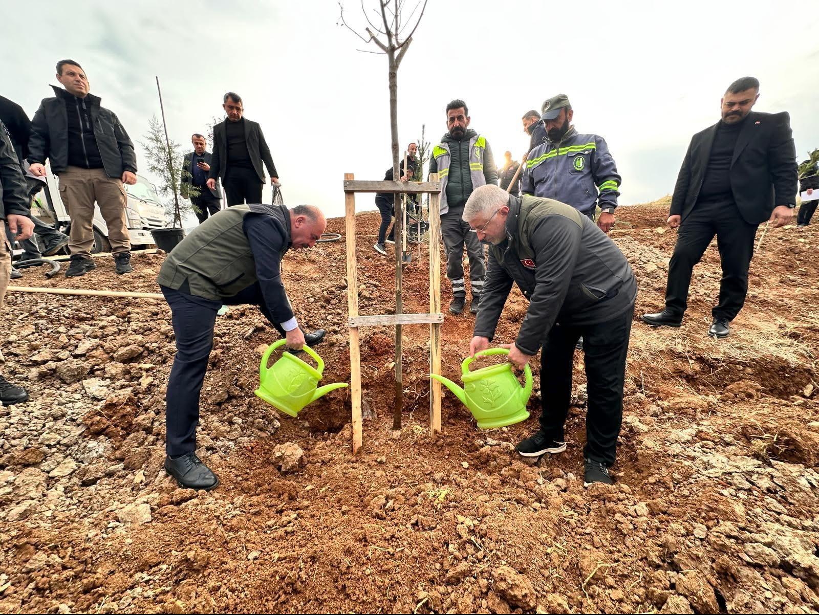 NADIK ŞEHİR ORMANI OLUŞTURULUYOR1.019 FİDAN TOPRAKLA BULUŞTURULDU