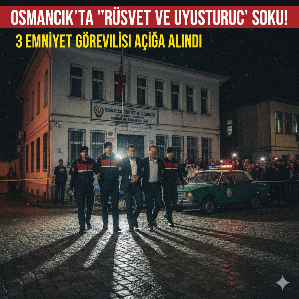 Osmancık’ta Emniyete “Rüşvet ve Uyuşturucu” Operasyonu: 3 Görevli Açığa Alındı