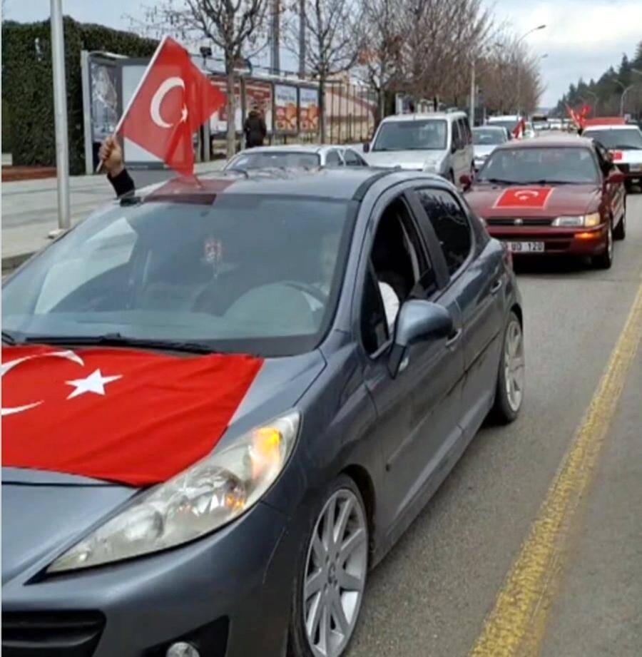 Çorum’da Yüzlerce Tekerlek Bayrağımız için Döndü