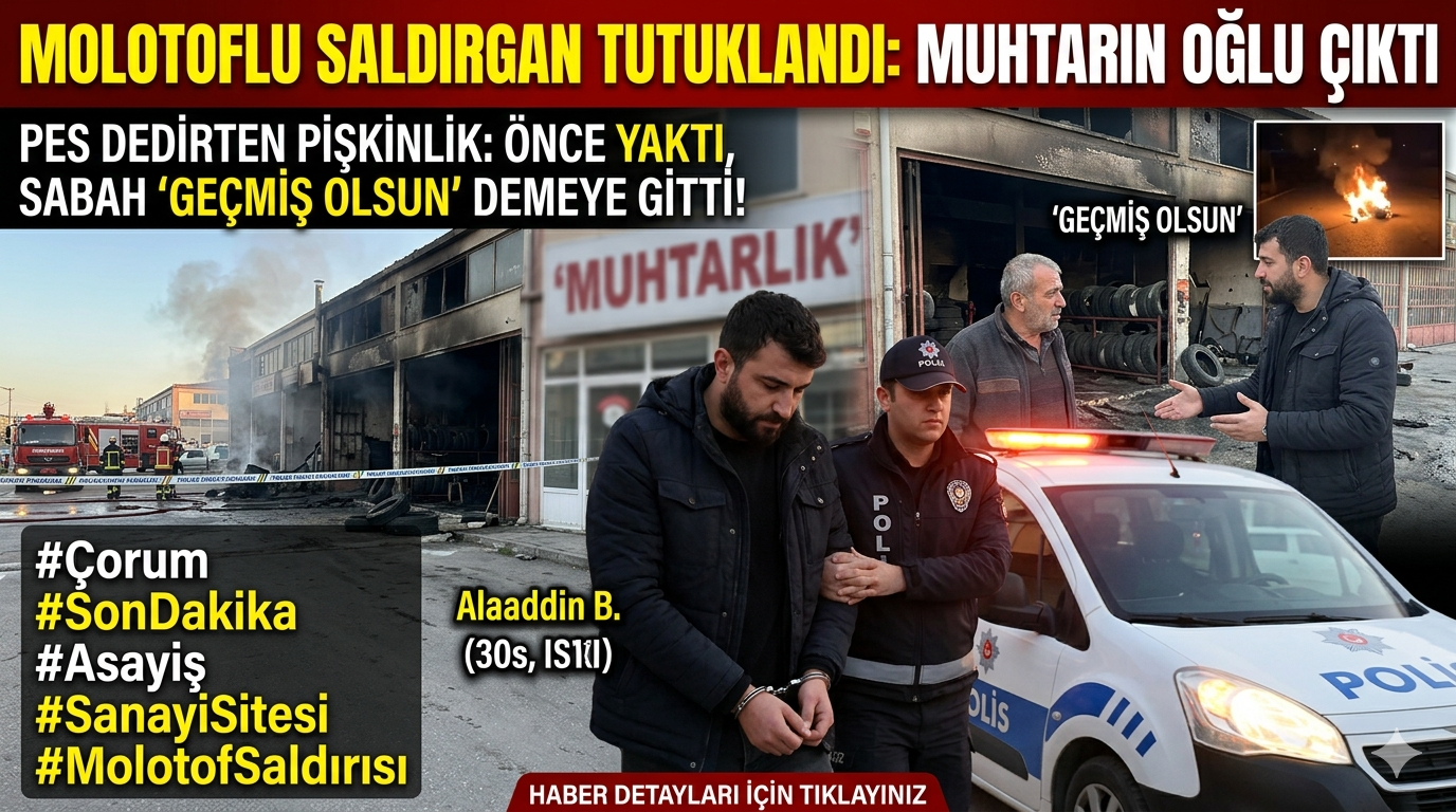 Molotoflu Saldırgandan Pes Dedirten Pişkinlik: Önce Yaktı, Sonra “Geçmiş Olsun “A Gitti!