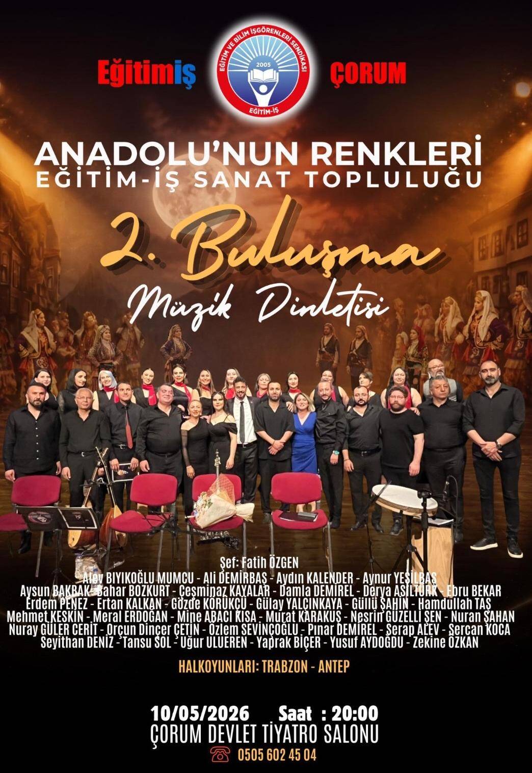 Anadolu’nun Ruhu Çorum’da Yankılanacak: Türkülerin Büyüsüne Davetlisiniz!