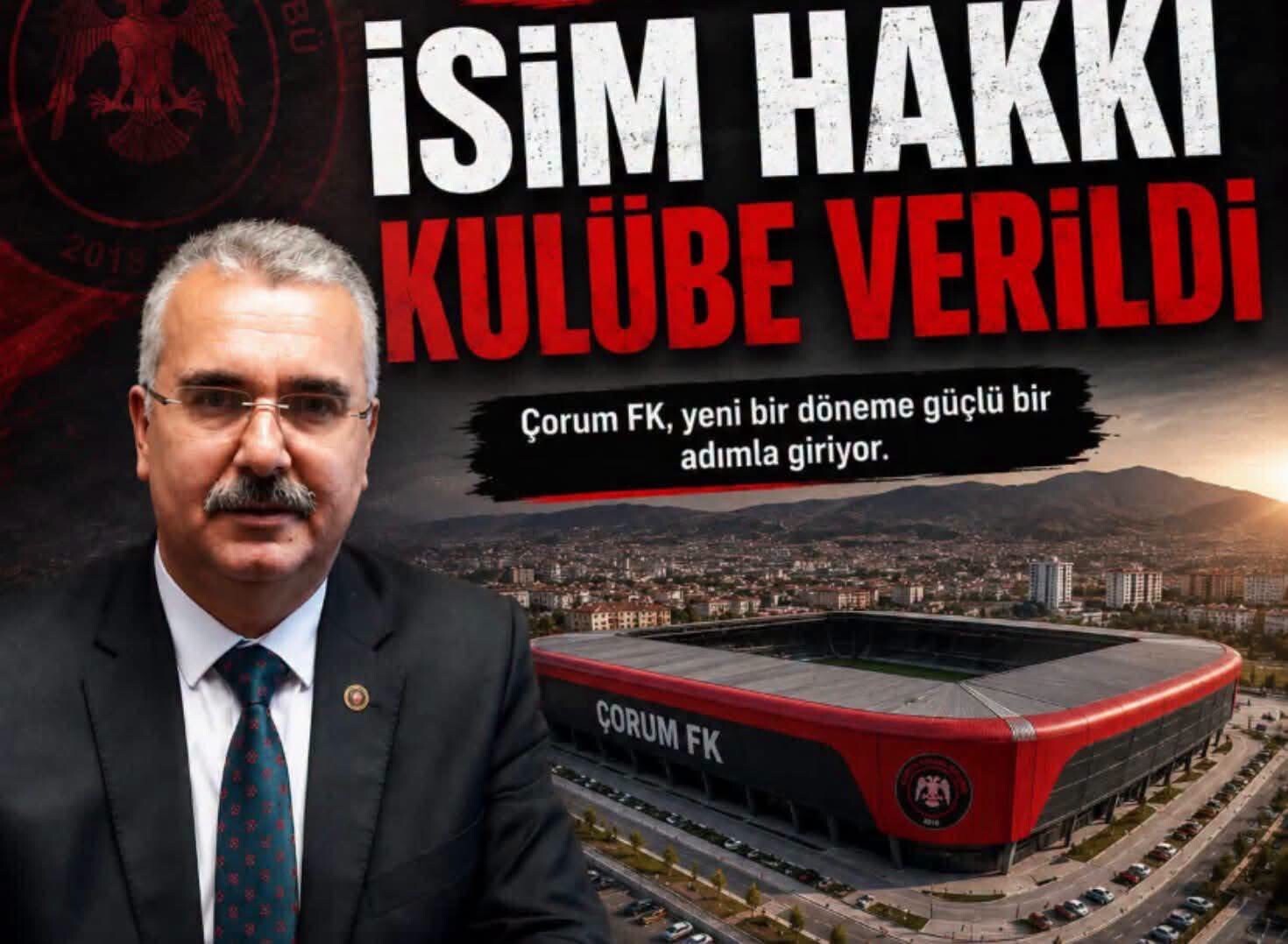 Ahlatcı, Çorum’a Yine Yapacağını Yaptı: Stadyumun İsim Hakkı Çorum FK’ya Verildi!