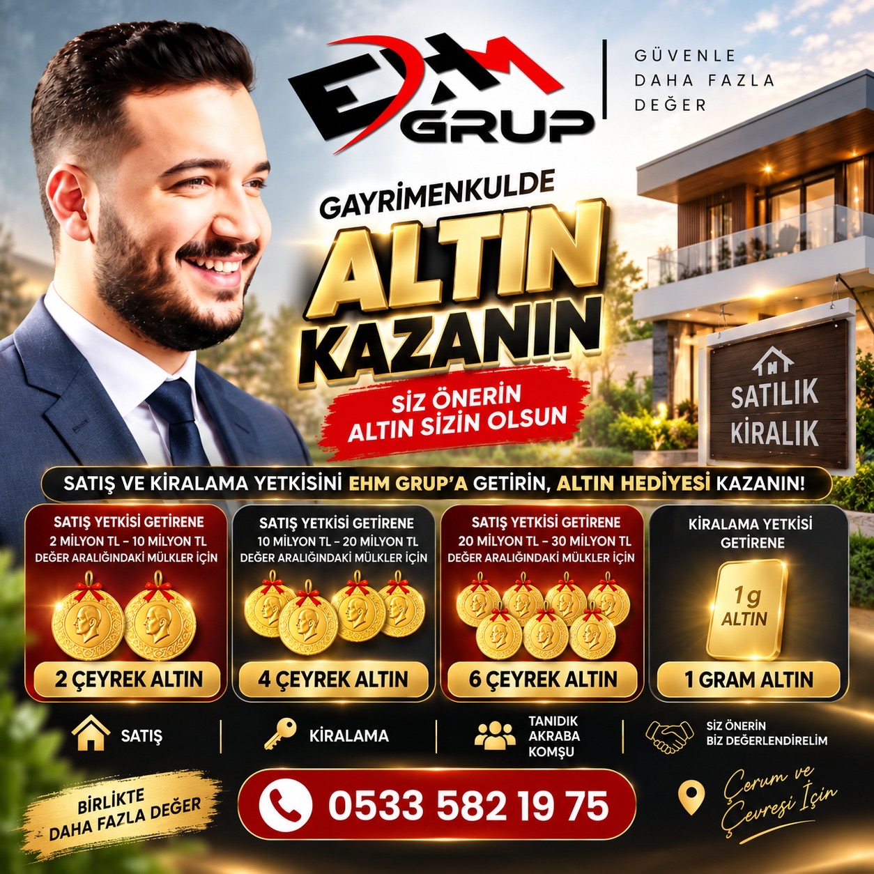 🥇 EHM GRUP’TAN GAYRİMENKULDE ALTIN FIRSATI!